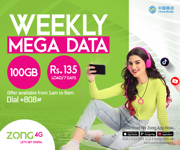 zong 2 hours data offer code