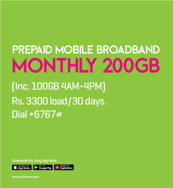 Prepaid MBB Monthly 100GB + 100GB (4am-4pm)