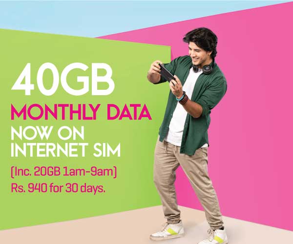 Monthly 40GB Internet Sim