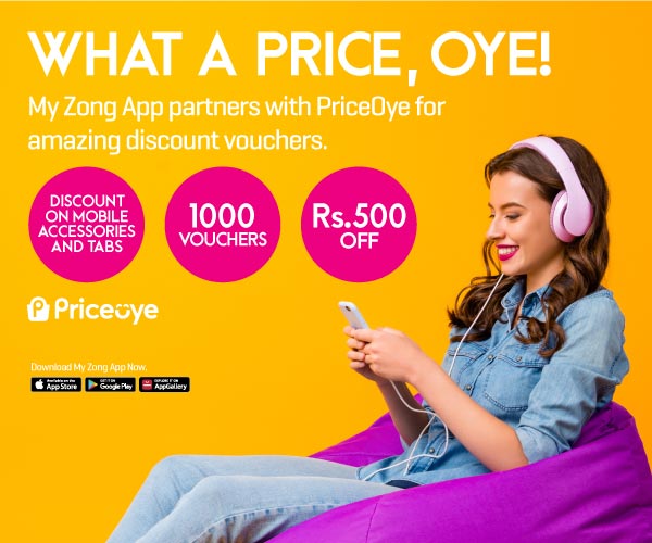 My Zong App & PriceOye.pk